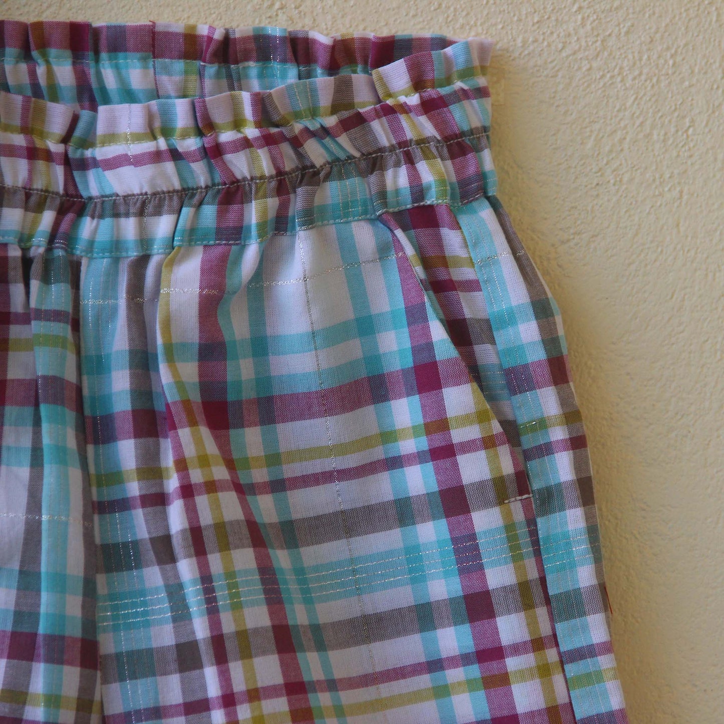 Colourful Checkered Peplum Top & Pant Co-ord Set