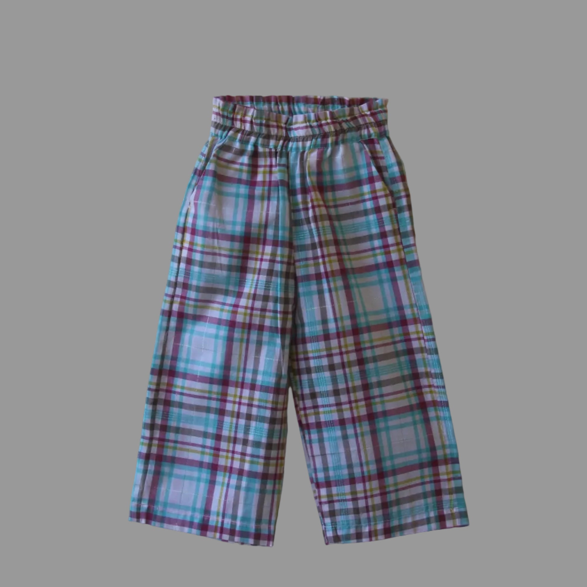 Checkered Peplum Top Co-ord Set sleeveless