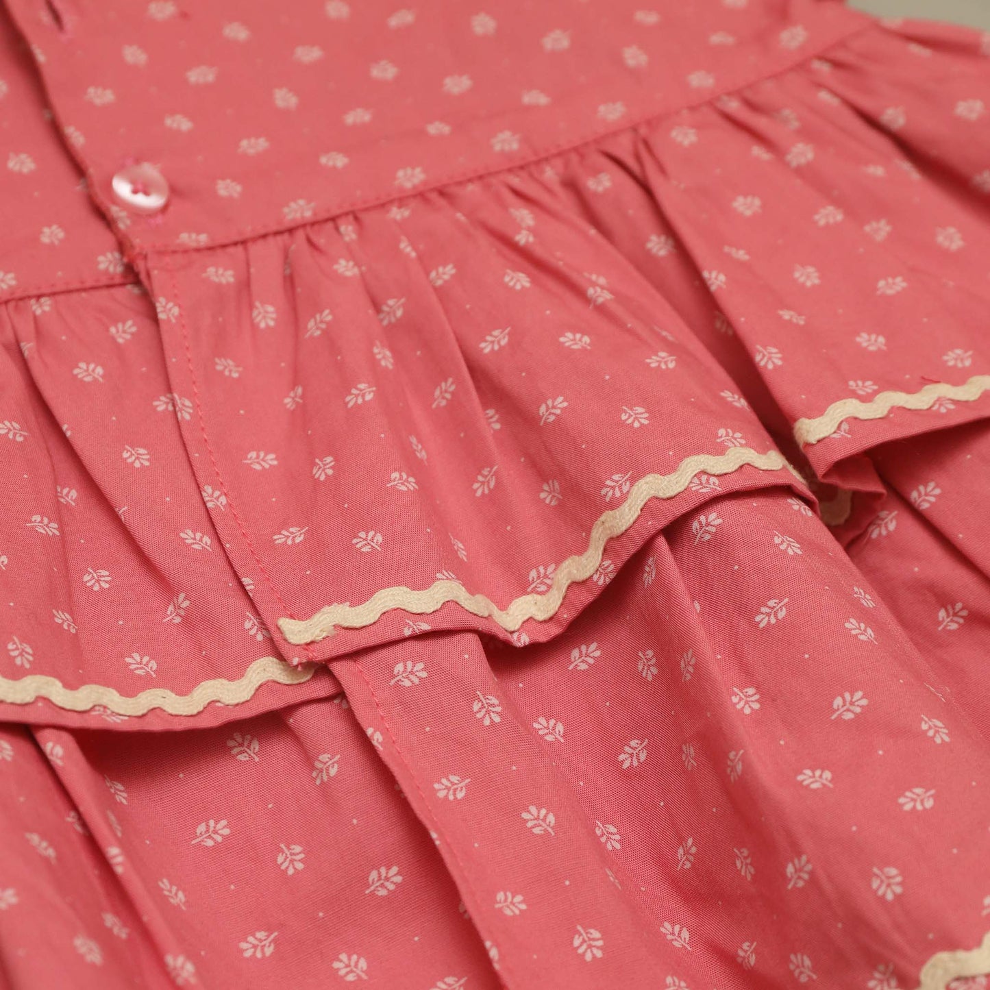 SnukKids Girls dusty rose pink color sleeveless Cotton Co-Ord Set