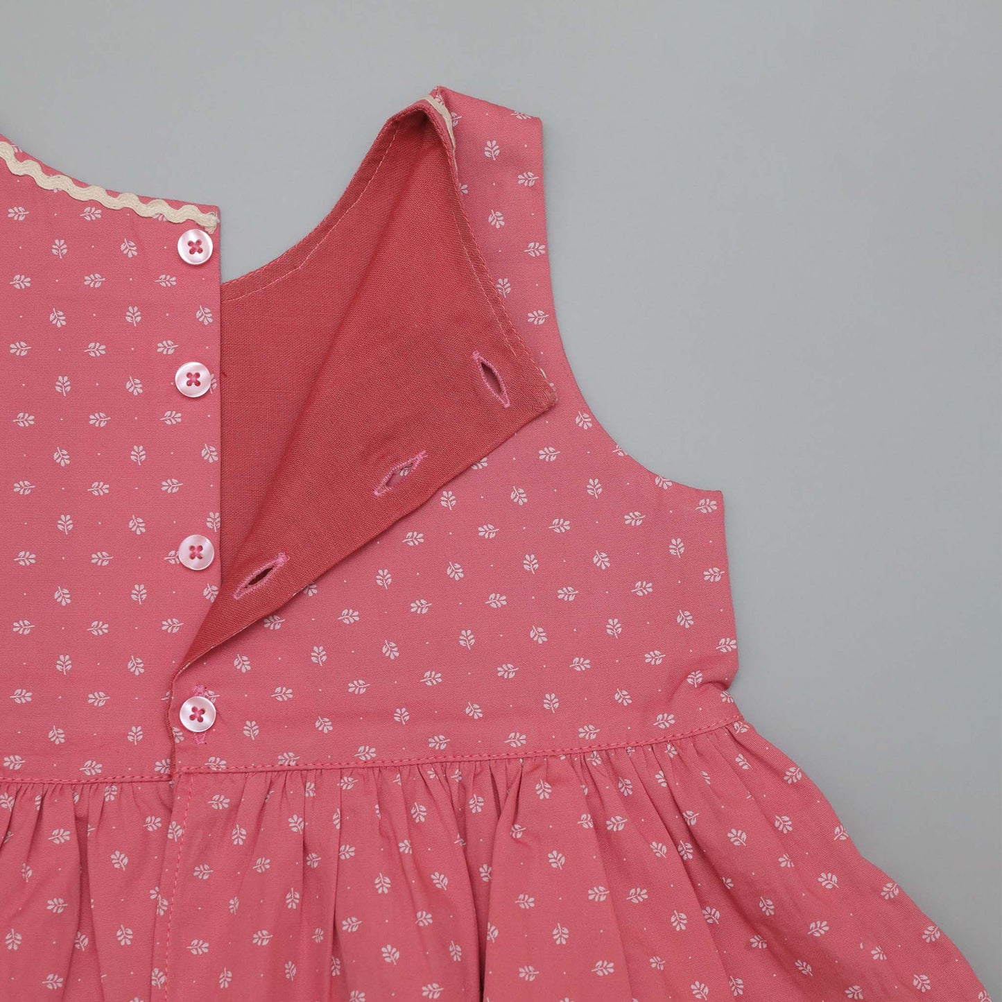 SnukKids Girls dusty rose pink color sleeveless Cotton Co-Ord Set