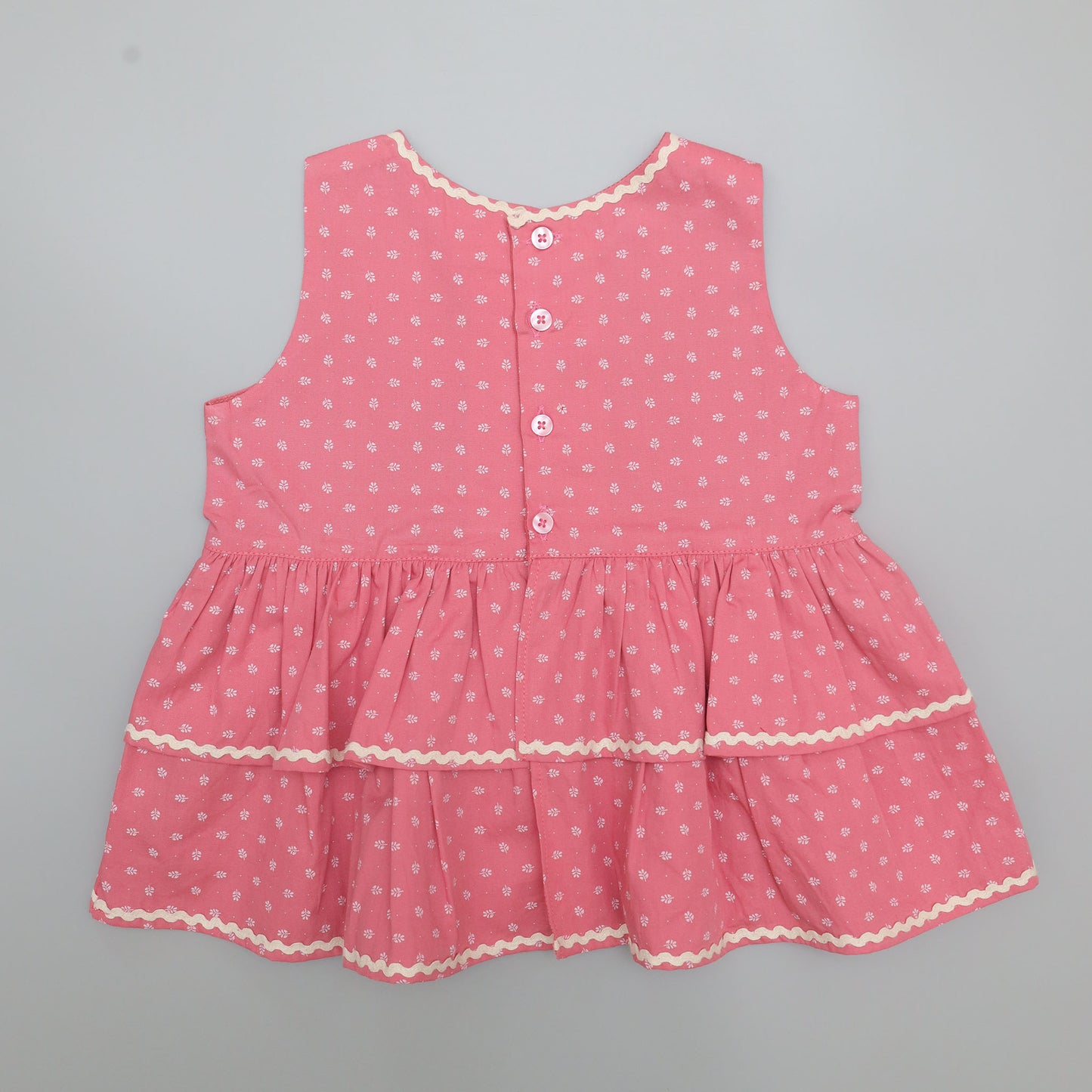 SnukKids Girls dusty rose pink color sleeveless Cotton Co-Ord Set