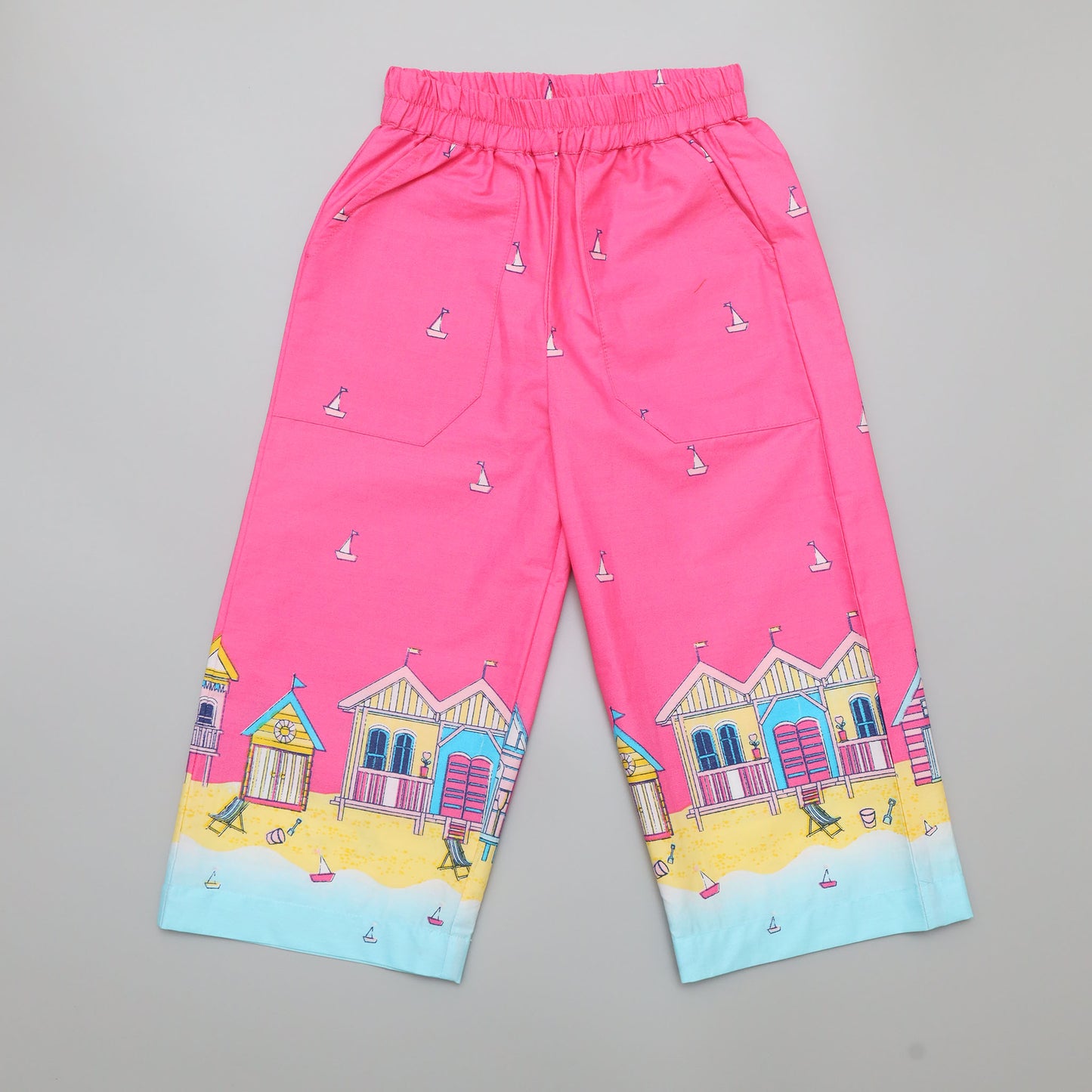 Pink Beach House cotton Co-ord Set