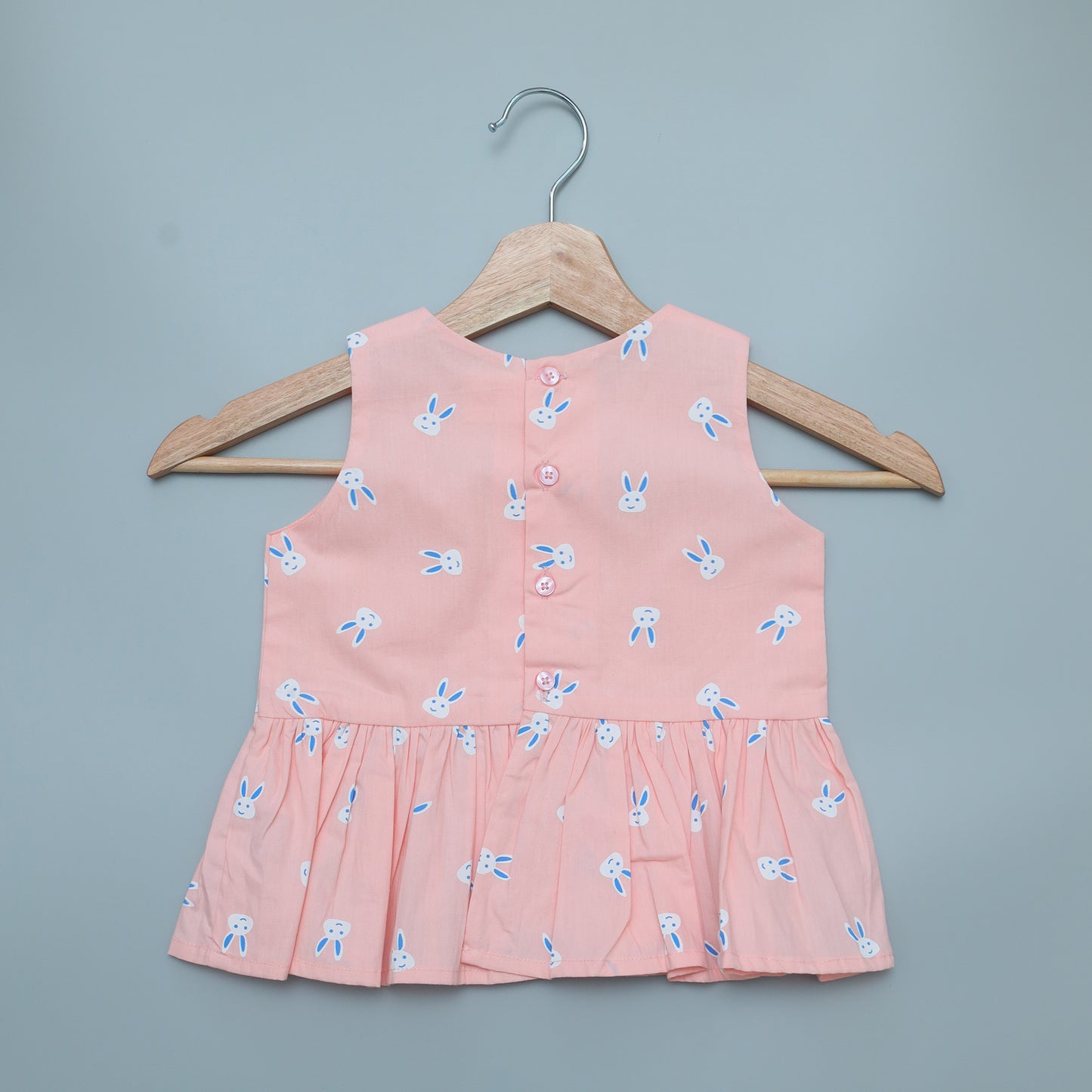 Pink dress with bunny face