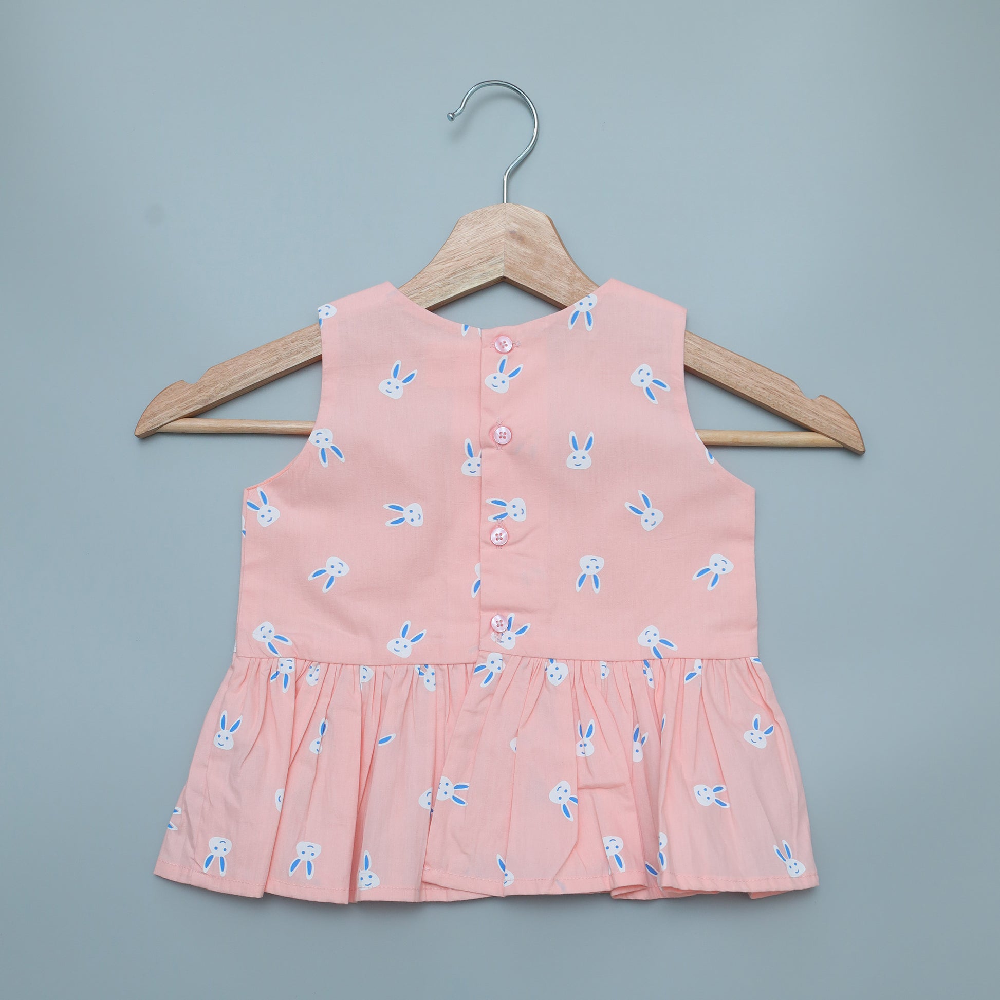 Pink dress with bunny face